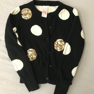 POLKA DOT GIRLS CARDIGAN SIZE 4/5